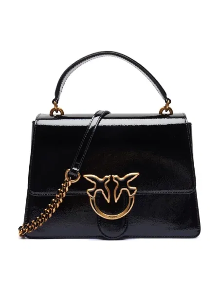 Rucsac Pinko din piele negru