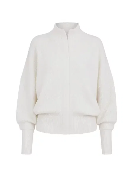 Cardigan Sa Su Phi tricotate alb