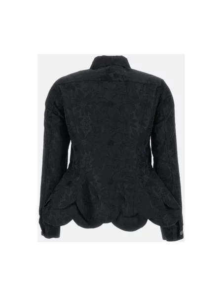 Kurtka Comme Des Garcons w kwiatki czarna