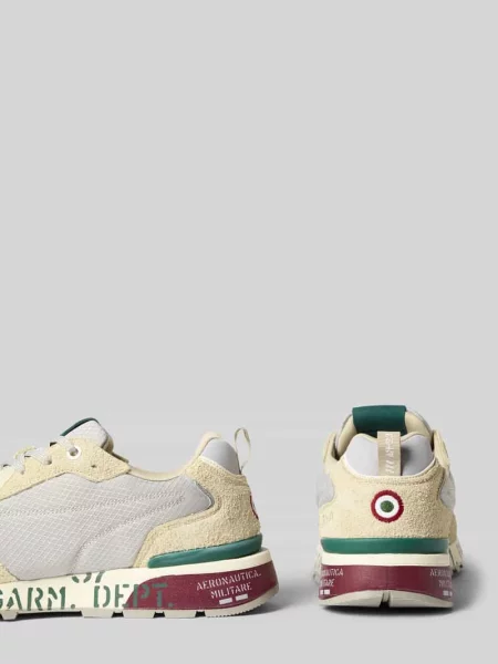 Sneakersy z detal z logo model Napoli' Aeronautica Militare