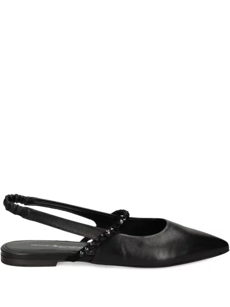 Kožne balerinke Kennel & Schmenger s otvorenom petom crna