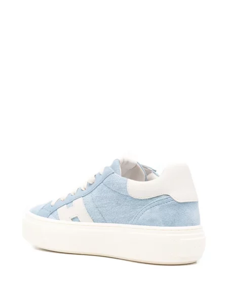 Sneakerși Hogan cu șireturi din dantelă albastru