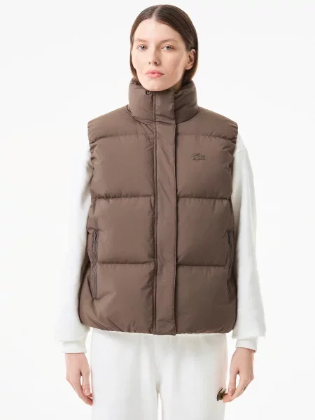 Жилет з утеплювачем Lacoste коричневий
