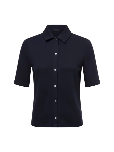 Opus Sweter z krótkim rękawem Seblusi Kobiety jednolity 38 niebieski