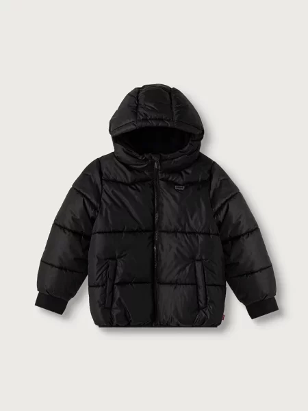 Levi's geacă petrecută pentru copii HEAVY WEIGHT PUFFER negru