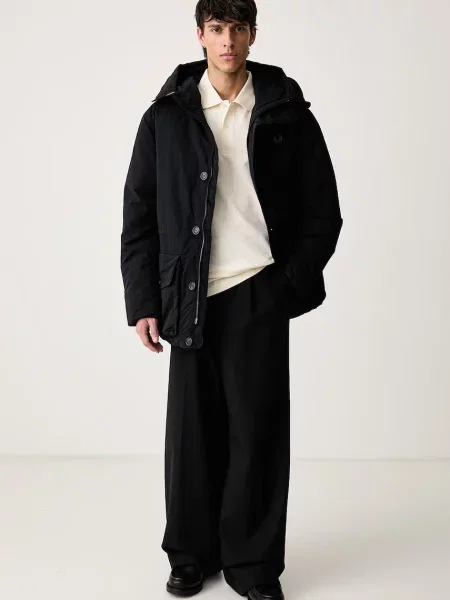 Fred Perry parka czarna