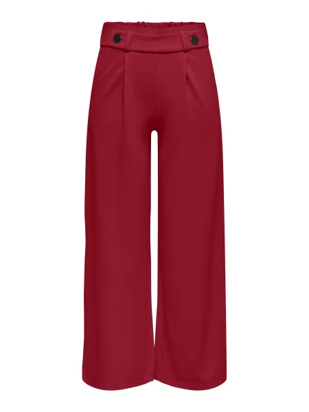 JDY Pantaloni cutați JDYGEGGO cranberry roșu