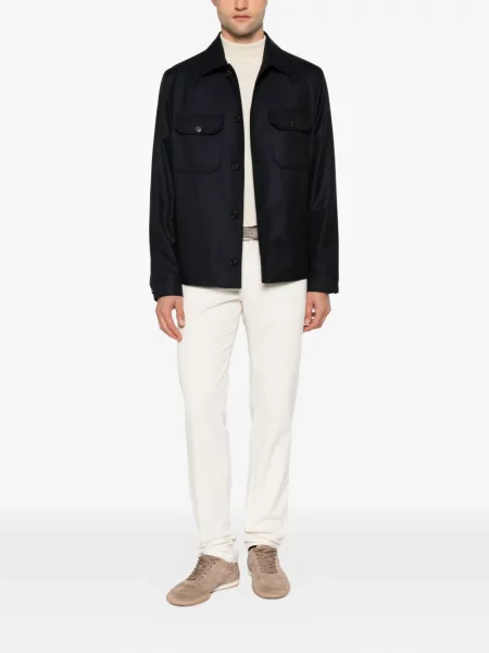 Pantaloni Corneliani conici alb