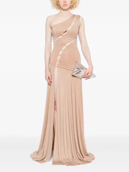 Rochie maxi Nissa de cristal de costum