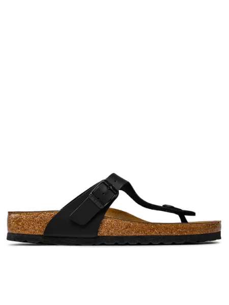 Birkenstock Šlepetės per pirštą Gizeh juoda