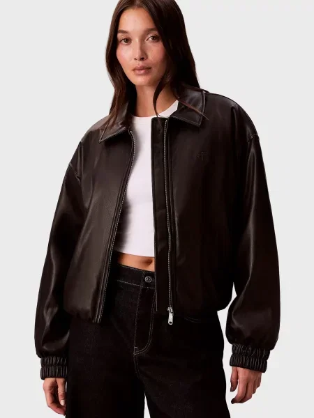 Джинсова куртка Calvin Klein Jeans чорна