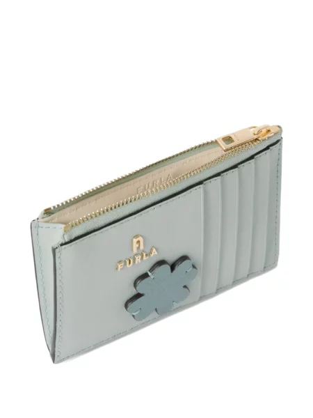 Portofel Furla cu model floral albastru