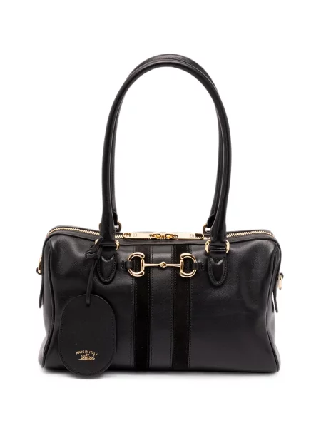 Δερμάτινη τσάντα Gucci μαύρο