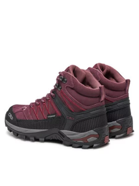 CMP Trekking čevlji Rigel Mid Wmn Trekking Shoes Wp Bordo rdeča