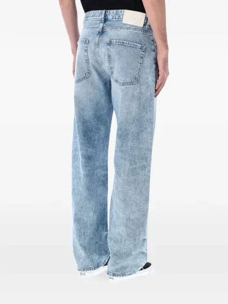 Blugi cu picior larg Icon Denim albastru