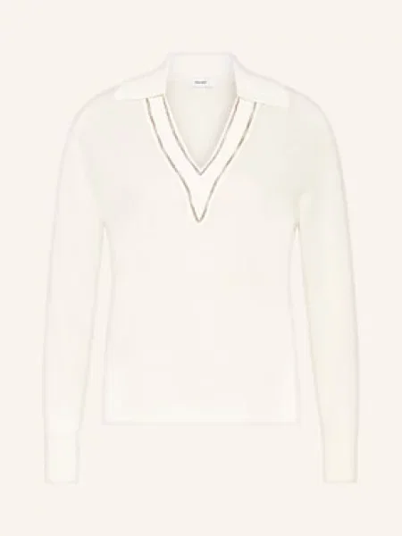 Reiss Koszulka Polo Z Dzianiny weiss