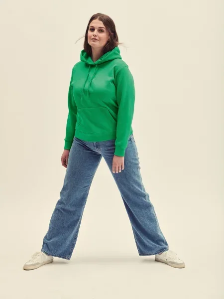 Geacă Fruit Of The Loom cu glugă verde