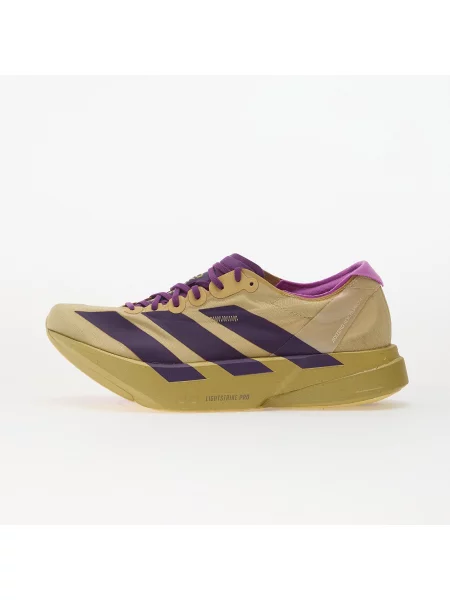Sneakers adidas Adizero Adios Pro 4 Sand/ Rich Purple/ Gold Met. EUR 46 fialová