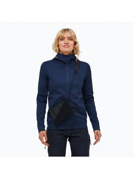 Bluză pentru femei Peak Performance Rider Tech Zip Hood blue shadow albastru