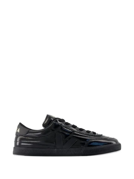 Sneakerși Veja cu șireturi din dantelă negru