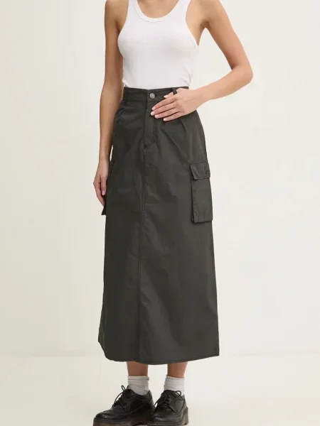 Spódnica Karl Kani Signature Long Cargo Skirt Black XS czarna