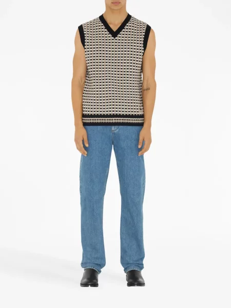 Tiesūs džinsai Burberry mėlyna