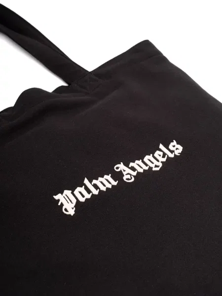 Geantă Palm Angels cu broderie negru