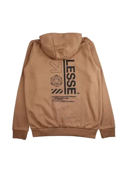 Bluza z kapturem Ellesse z kapturem brązowa