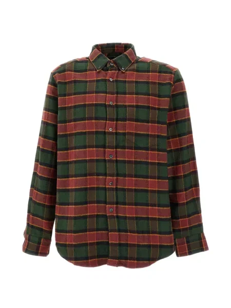 Cămașă Portuguese Flannel în carouri de flanelă verde
