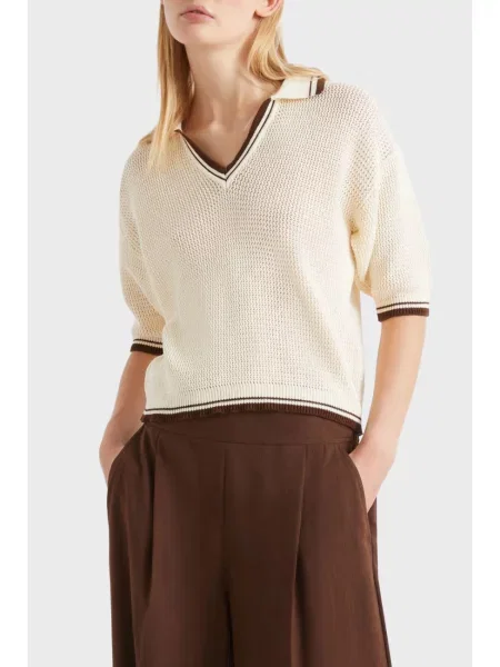 Поло Marella бежевое