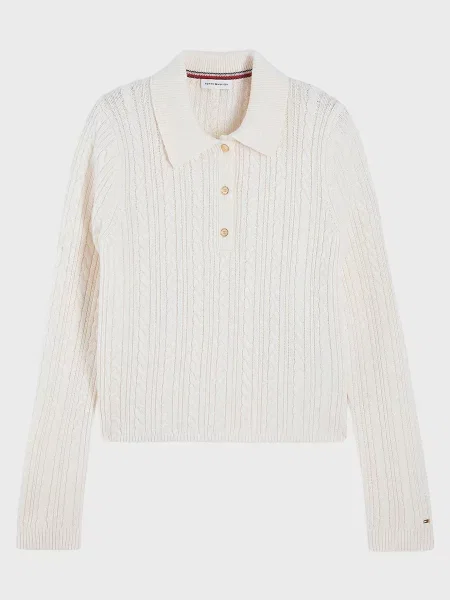 Шерстяной свитер Tommy Hilfiger белый