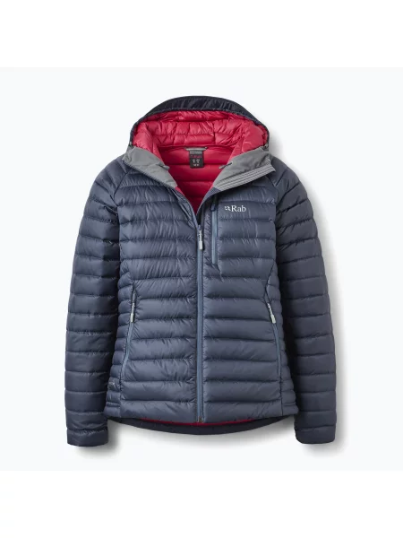 Дамско пухено яке Rab Microlight Alpine steel синьо