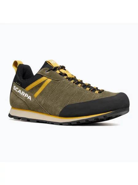 Încălțăminte de trekking pentru bărbați SCARPA Crux 2 GTX kalamata/lemon curry