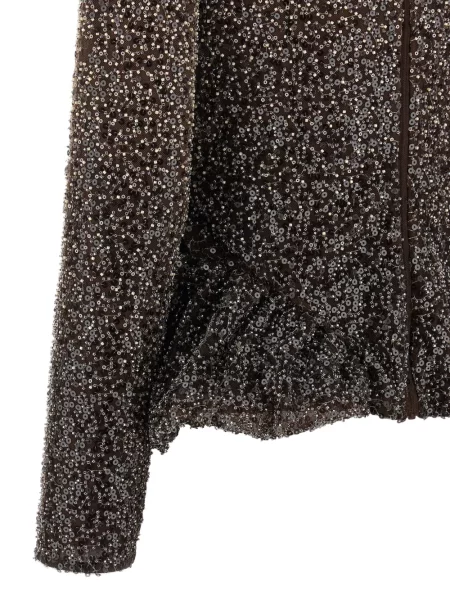 Cu peplum top Rotate Birger Christensen maro