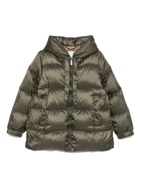 Яке с качулка Max Mara с качулка зелено