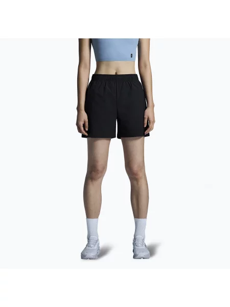 Pantaloni scurți de alergare pentru femei On 5" Core black negru