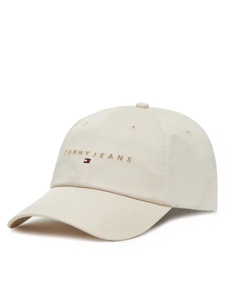 Шапка с козирка Tommy Jeans 0 кафяво с апликация бежово