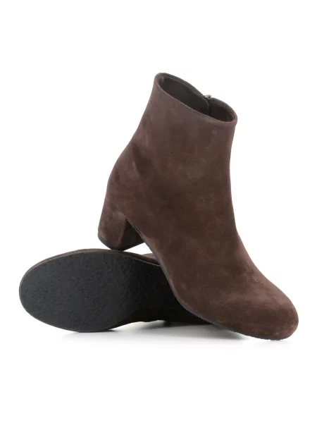 Buty do kostki Del Carlo skórzane brązowe