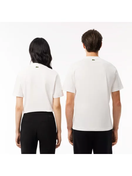 Lacoste T-Shirt Z Nadrukiem biała