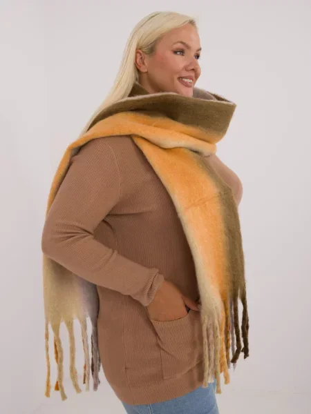 Pleten šal Fashionhunters rjava