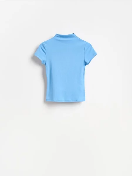 Reserved Tricou cu guler perkins albastru