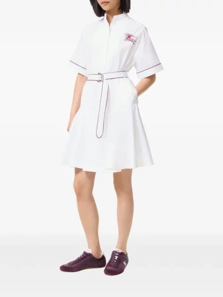 Rochie Burberry cu motiv cu inimi alb