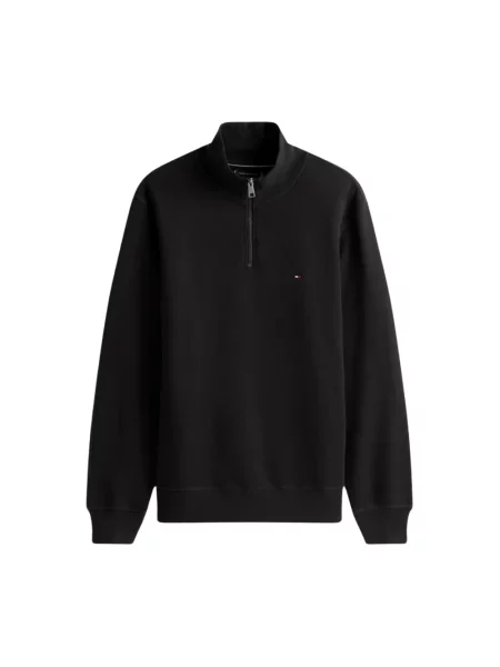 Sweter o kroju oversized z mieszanki bawełny Tommy Hilfiger czarny