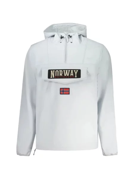Geacă Norway 1963 cu glugă cu autograf alb