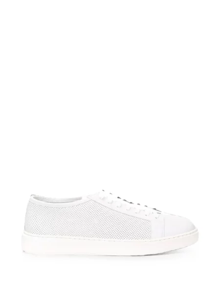 Bőr sneaker Santoni fehér