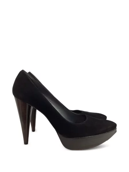 Pantofi cu toc Stuart Weitzman din piele de căprioară negru
