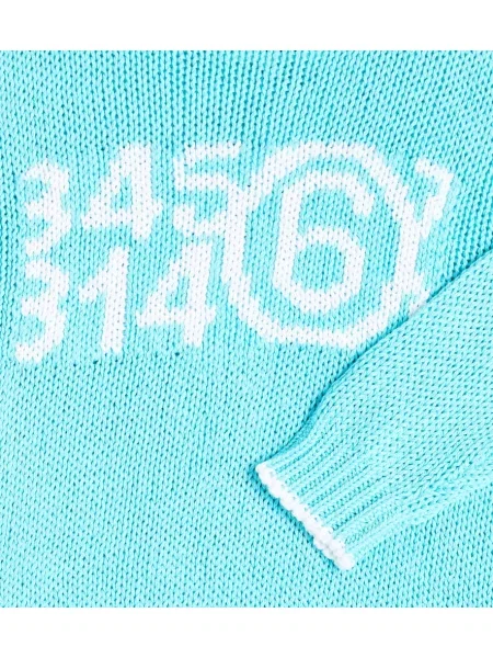 Πουλόβερ Mm6 Maison Margiela μπλε