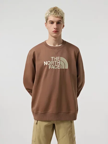 Світшот The North Face Drew Peak Crew мокко бавовна/поліестер