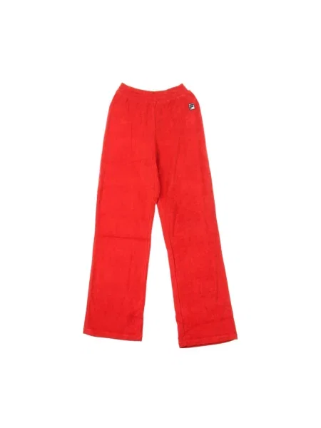 Szerokie joggery Fila czerwone
