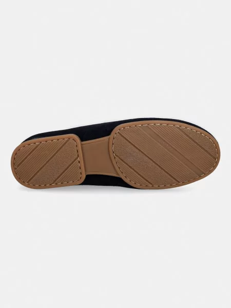 Tommy Hilfiger мокасини дамски от велур TH FLEX SUEDE LOAFER BALLERINA